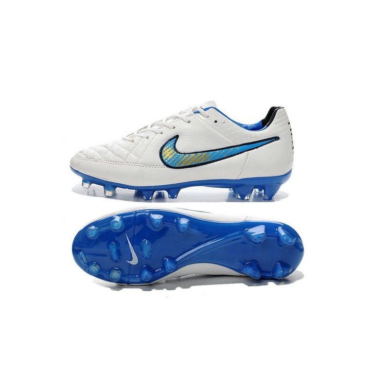 Tenis Futsal Nike Tiempo Azul Chuteiras Nike de Futsal com