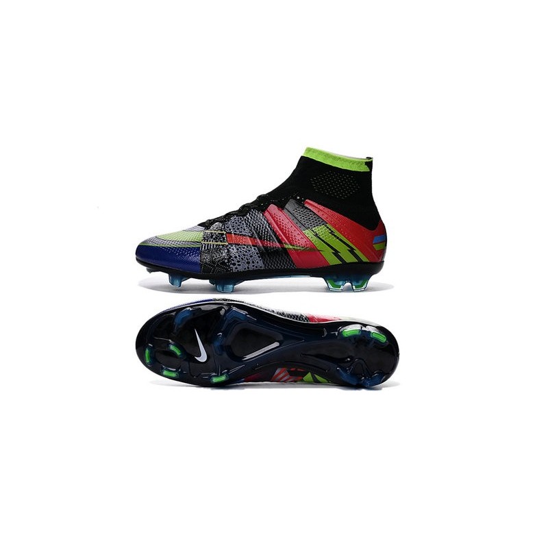 nike soccer cleats blue and green