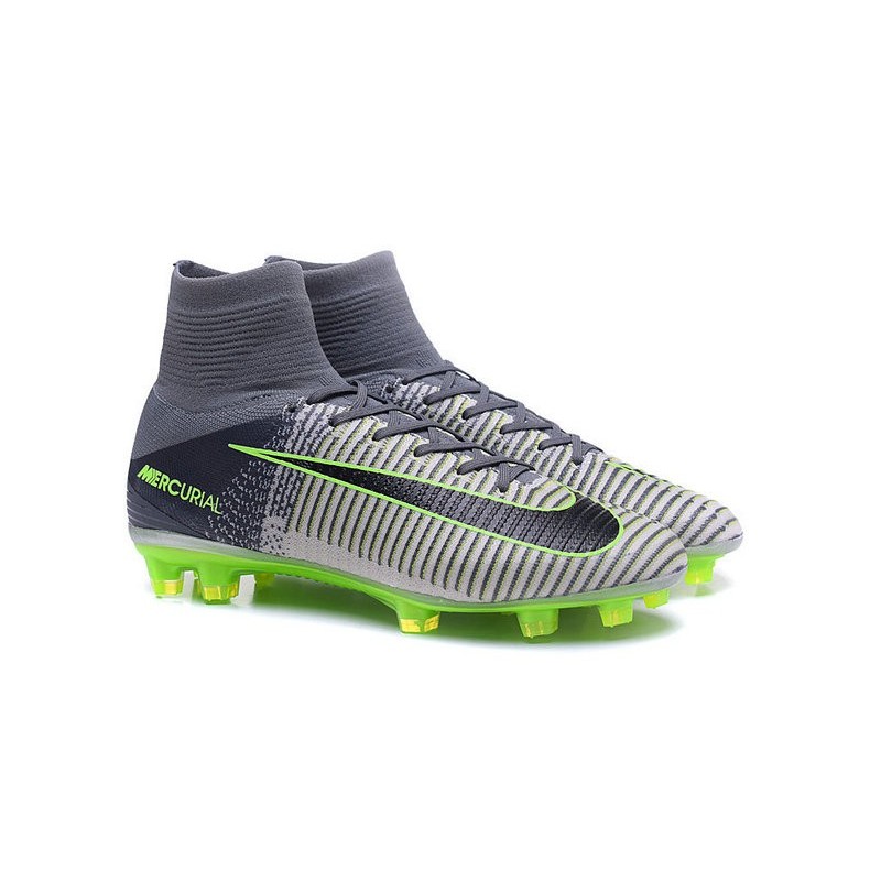 nike mercurial superfly green and grey