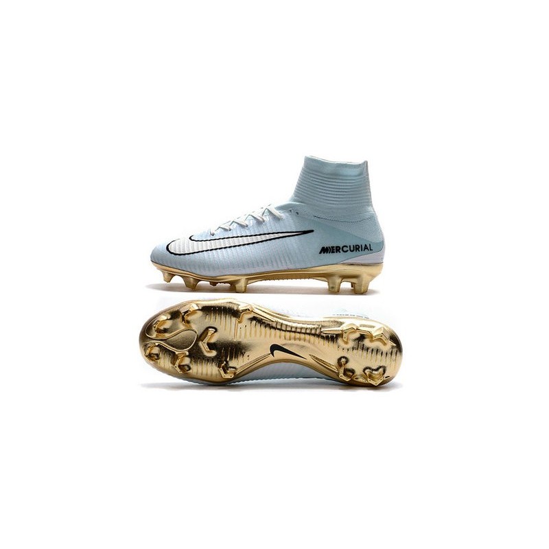 Best Shoes For 2017 Cr7 Gold And White Cleats