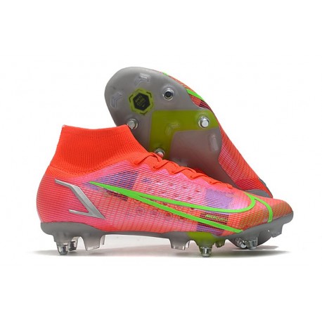 Nike Mercurial Superfly VIII Elite SG PRO AC Bright Crimson Metallic Silver