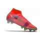 Nike Mercurial Superfly VIII Elite SG PRO AC Bright Crimson Metallic Silver