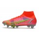 Nike Mercurial Superfly VIII Elite SG PRO AC Bright Crimson Metallic Silver