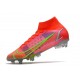 Nike Mercurial Superfly VIII Elite SG PRO AC Bright Crimson Metallic Silver