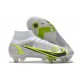 Nike Mercurial Superfly VIII Elite SG PRO AC White Black Metallic Silver Volt