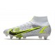 Nike Mercurial Superfly VIII Elite SG PRO AC White Black Metallic Silver Volt