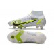 Nike Mercurial Superfly VIII Elite SG PRO AC White Black Metallic Silver Volt