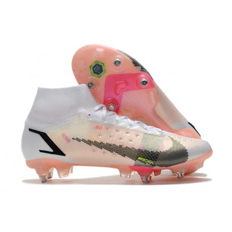 Nike Mercurial Superfly VIII Elite SG PRO AC White Black Bright Crimson Pink Blast