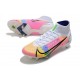 Nike Mercurial Superfly VIII Elite SG PRO AC Dragonfly - White Metallic Silver Dark Raisin