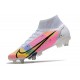 Nike Mercurial Superfly VIII Elite SG PRO AC Dragonfly - White Metallic Silver Dark Raisin