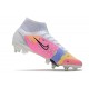 Nike Mercurial Superfly VIII Elite SG PRO AC Dragonfly - White Metallic Silver Dark Raisin