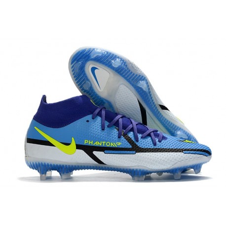 Nike Phantom GT2 Elite DF FG Recharge - Sapphire Volt Grey Fog Blue Void