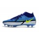 Nike Phantom GT2 Elite DF FG Recharge - Sapphire Volt Grey Fog Blue Void