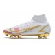 Nike Mercurial Superfly VIII Elite DF FG White Golden Pink