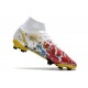 Nike Mercurial Superfly VIII Elite DF FG White Golden Blue Red