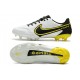 Nike Tiempo Legend IX Elite FG Leather White Dark Smoke Grey Black Yellow Strike