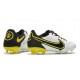 Nike Tiempo Legend IX Elite FG Leather White Dark Smoke Grey Black Yellow Strike