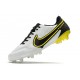 Nike Tiempo Legend IX Elite FG Leather White Dark Smoke Grey Black Yellow Strike