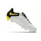 Nike Tiempo Legend IX Elite FG Leather White Dark Smoke Grey Black Yellow Strike