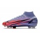 Nike Mercurial Superfly VIII Elite DF FG Mbappe Light Thistle Metallic Silver