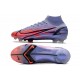 Nike Mercurial Superfly VIII Elite DF FG Mbappe Light Thistle Metallic Silver