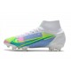 Nike Mercurial Superfly VIII Elite DF FG White Blue Volt