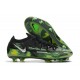 Nike Phantom GT2 Elite FG Shockwave - Black Metallic Platinum Green Strike