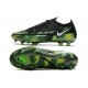 Nike Phantom GT2 Elite FG Shockwave - Black Metallic Platinum Green Strike