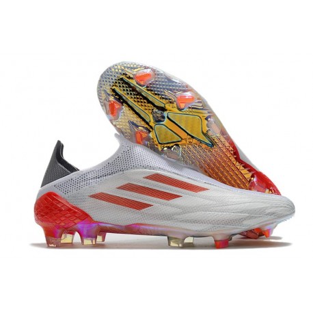 adidas X Speedflow + FG WhiteSpark - Footwear White Iron Metal Solar Red