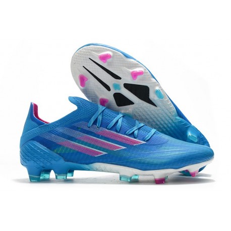 adidas X Speedflow.1 FG Sapphire Edge - Sky Rush Shock Pink Footwear White