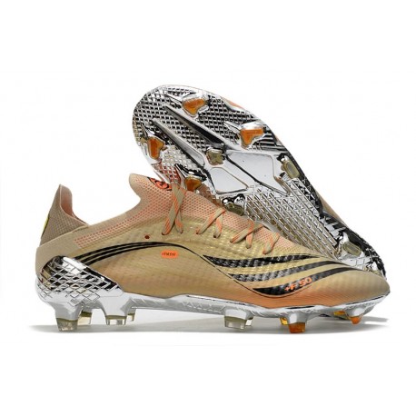 adidas X Speedflow.1 FG Soccer Shoes Tech Metallic Black Orange