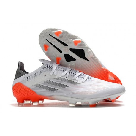 adidas X Speedflow.1 FG Soccer Shoes WhiteSpark - Footwear White Iron Metal Solar Red