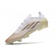 adidas X Speedflow.1 FG Soccer Shoes White Core Black Metallic Gold Melange