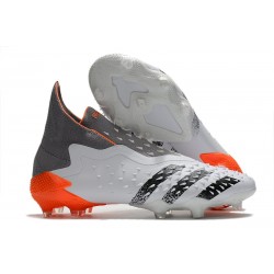 adidas Predator Freak + FG Shoes WhiteSpark - Footwear White Iron Metal Solar Red