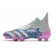 adidas Predator Freak + FG Shoes Silver Blue Pink