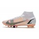 Nike Mercurial Superfly 8 Elite AG Cleat White Black Bright Crimson Pink Blast