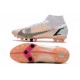 Nike Mercurial Superfly 8 Elite AG Cleat White Black Bright Crimson Pink Blast