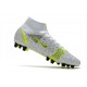 Nike Mercurial Superfly 8 Elite AG White Black Metallic Silver Volt