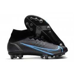 Nike Mercurial Superfly 8 Elite AG Cleat Black Iron Grey