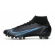 Nike Mercurial Superfly 8 Elite AG Cleat Black Iron Grey