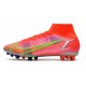 Nike Mercurial Superfly 8 Elite AG Bright Crimson Metallic Silver