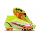 Nike Mercurial Superfly 8 Elite AG Cleat Volt Bright Crimson Black