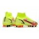 Nike Mercurial Superfly 8 Elite AG Cleat Volt Bright Crimson Black