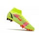 Nike Mercurial Superfly 8 Elite AG Cleat Volt Bright Crimson Black