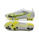 Nike Mercurial Vapor XIV Elite Artificial Turf White Black Metallic Silver Volt