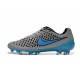New Nike Magista Opus FG Football Boots - Low Price - Wolf Grey Turquoise Blue Black