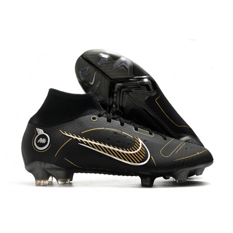 Nike Mercurial Superfly 8 Elite FG Shadow - Black Metallic Gold Metallic Silver