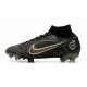 Nike Mercurial Superfly 8 Elite FG Shadow - Black Metallic Gold Metallic Silver