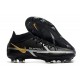 Nike Phantom GT2 Elite DF FG Black Metallic Dark Grey Metallic Gold