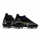 Nike Phantom GT2 Elite DF FG Black Metallic Dark Grey Metallic Gold